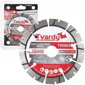 Diamond Segmented Cutting Disc Tvardy 125×12×22.23 mm, 50 pieces