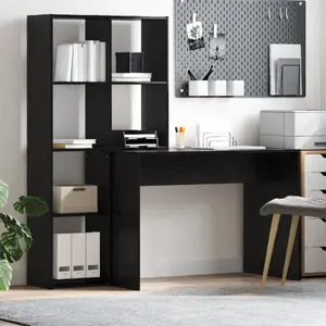 Rakstāmgalds VidaXL modelis 3337250 melns 138,5 cm x 55 cm