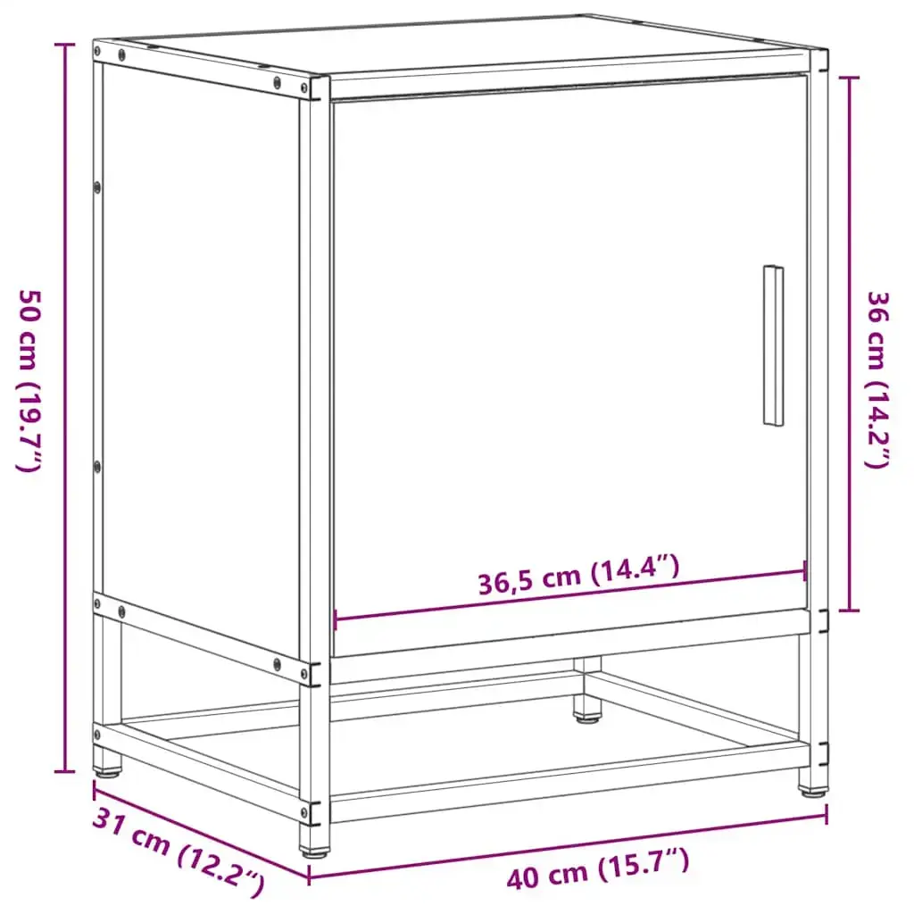 VidaXL 848714 nightstand/bedside table 848714 Photo 12