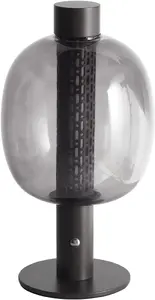 Настольная лампа Beliani PULANGI с диммером, беспроводная LED, металл, черная