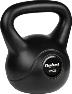 Гиря Rebel Active RBA-2321 22 кг — литая гиря с битумным покрытием