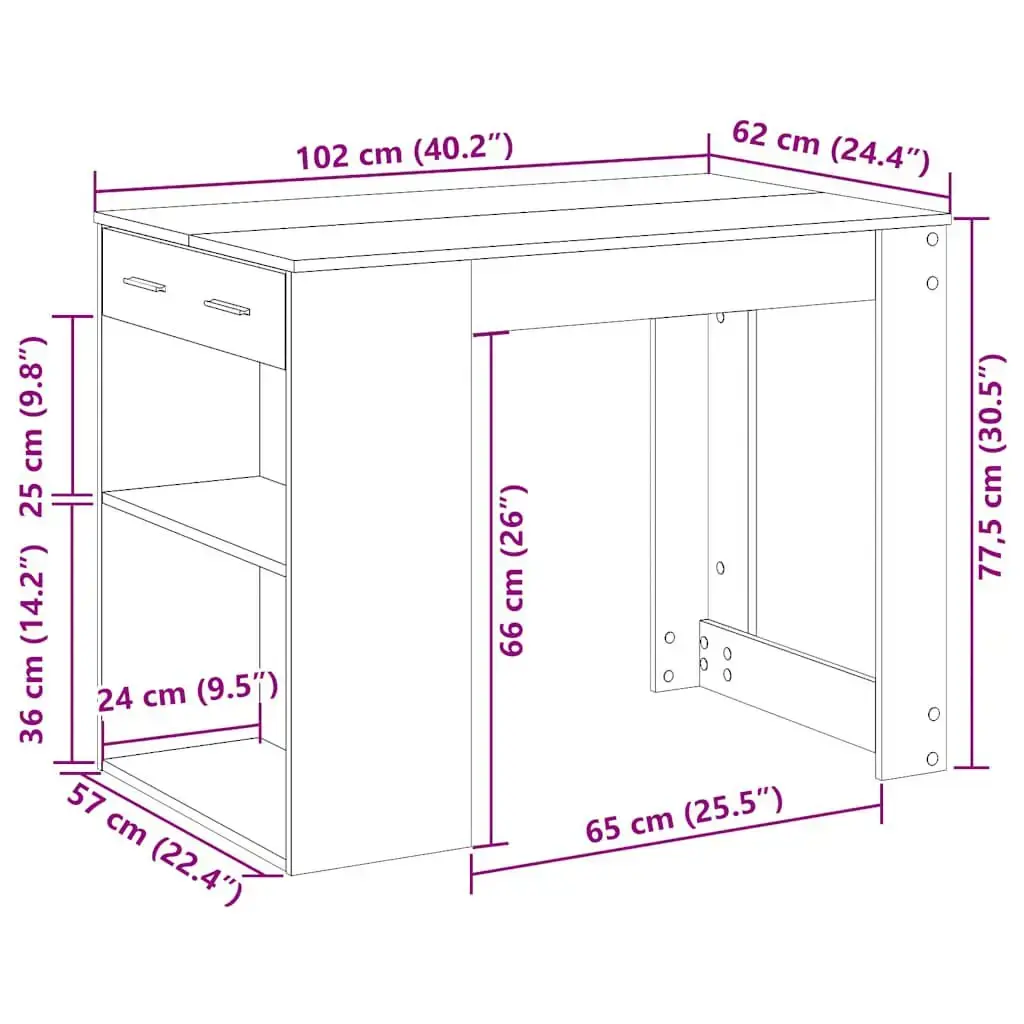 VidaXL 858687 kitchen/dining table 858687 Photo 10