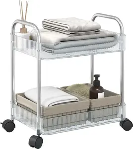 Storage Trolley VidaXL 2-Tier 37x28x43.5 cm - VidaXL