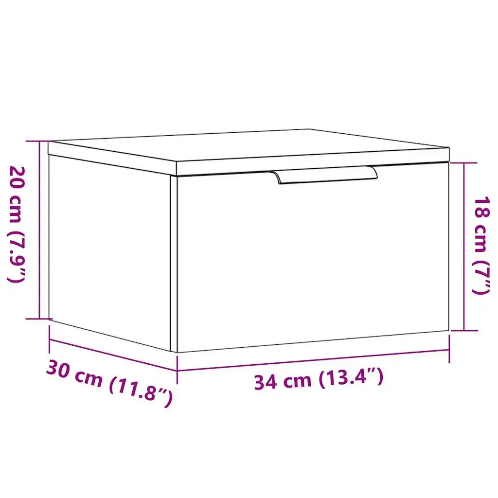 VidaXL 856980 nightstand/bedside table 856980 Photo 11