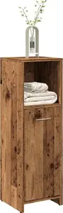 Шкаф для ванной VidaXL модель 856033 из дерева в стиле состаренной отделки, древесно-стружечный материал