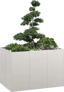 Кашпо VidaXL 120×80×80 см из нержавеющей стали