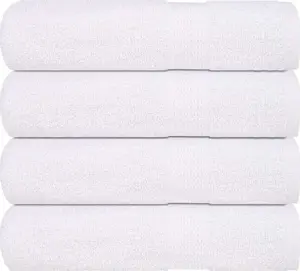 Towel set VidaXL hand towels 4 pcs white 50x100 cm 100% cotton