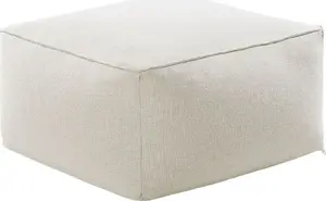 Pouf Shumee MUKKI 50 x 50 x 30 cm, beige