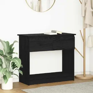 Консоль с выдвижными ящиками VidaXL 85,5x38,5x74,5 см черная