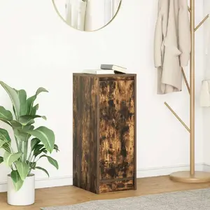 Комод VidaXL 29,5x34x76 см Дымчатый дуб, клееная древесина