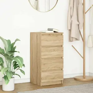 Комод Stolarnia Komoda Sonoma Oak 37,5×35×76 см клееная древесина