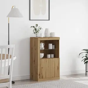 Боковой шкаф VidaXL модель 863016, отделка дуб artisanski, средний, из ДСП