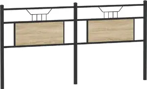Изголовье VidaXL Sonoma Oak 160 см Дерево с стальной конструкцией