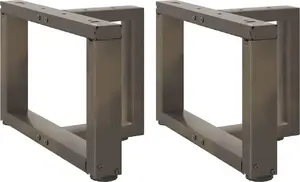 Galdiņa kājas VidaXL komplekts 2 gab. tērauds 50×25 mm regulējams augstums 30–31 cm