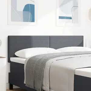 Комплект из 2 изголовий VidaXL Тёмно‑серое дерево 160 см Прямое
