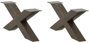 Table legs VidaXL set of 2, adjustable height 70 x (30–31) cm, metal support for coffee table
