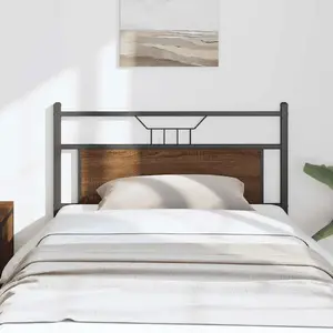 Bed Headboard VidaXL 100 cm Brown Oak