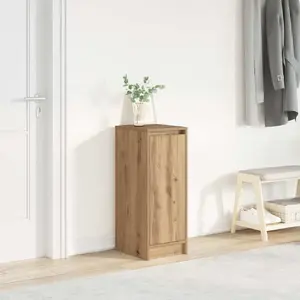 Kurpju skapis VidaXL Artisan Oak 29,5x34x76 cm līmēts koks