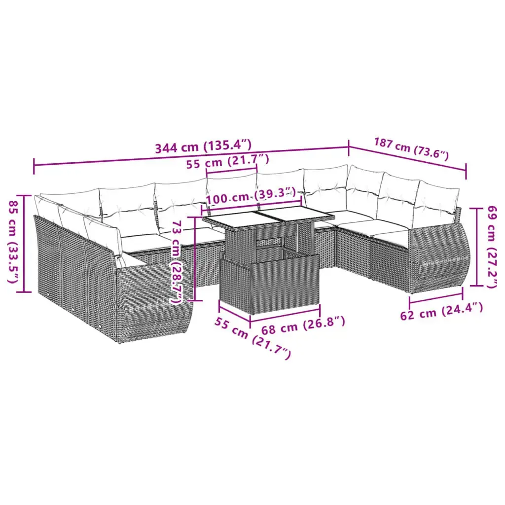 VidaXL 3268783 outdoor furniture set 3268783 Photo 10