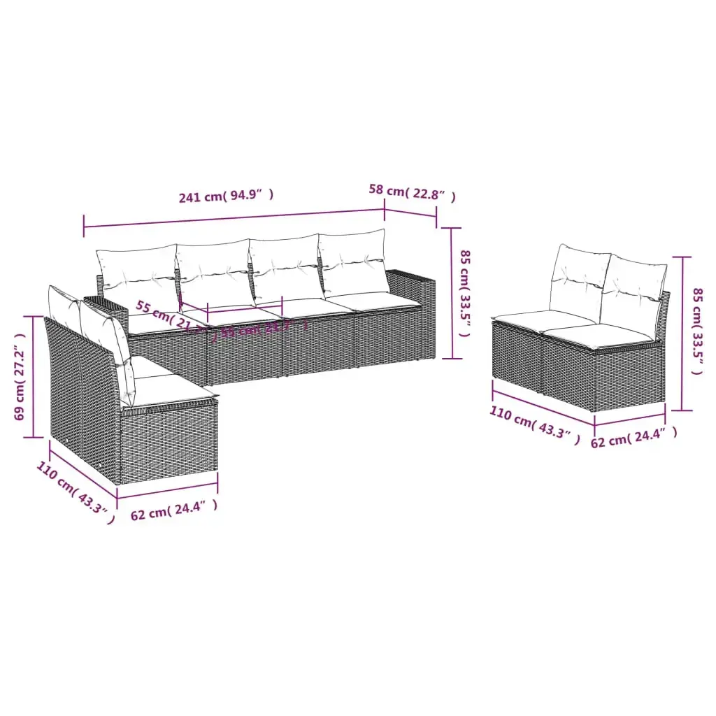 VidaXL 3218853 outdoor furniture set 3218853 Photo 3