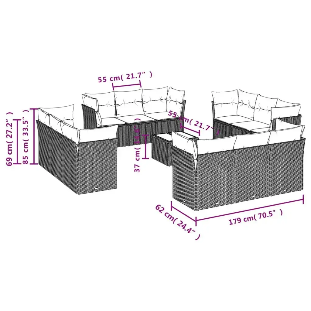 VidaXL 3217343 outdoor furniture set 3217343 Photo 3
