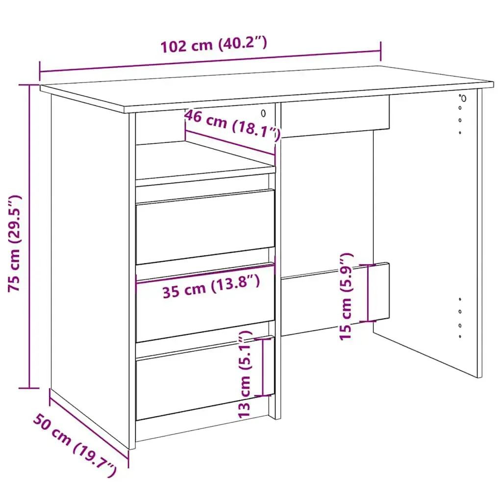 VidaXL 860467 desk 860467 Photo 10