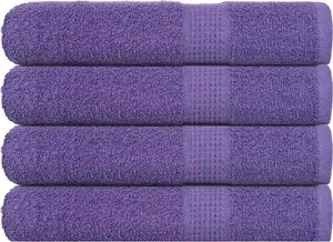 Towels for sauna VidaXL 4 pcs purple 80x200 cm 100% cotton