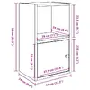 VidaXL 860320 living room bookcase 860320 Photo 11