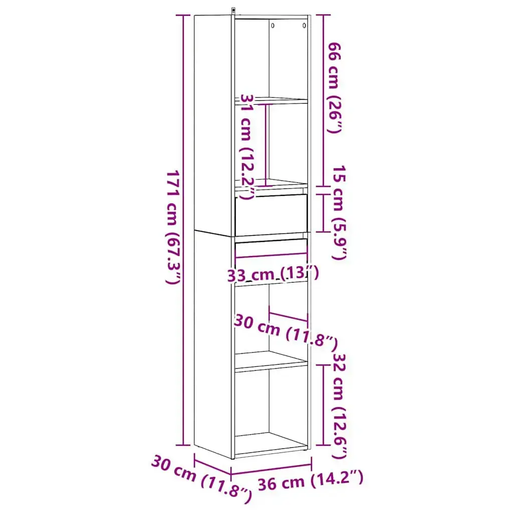 VidaXL 856046 living room bookcase 856046 Photo 10