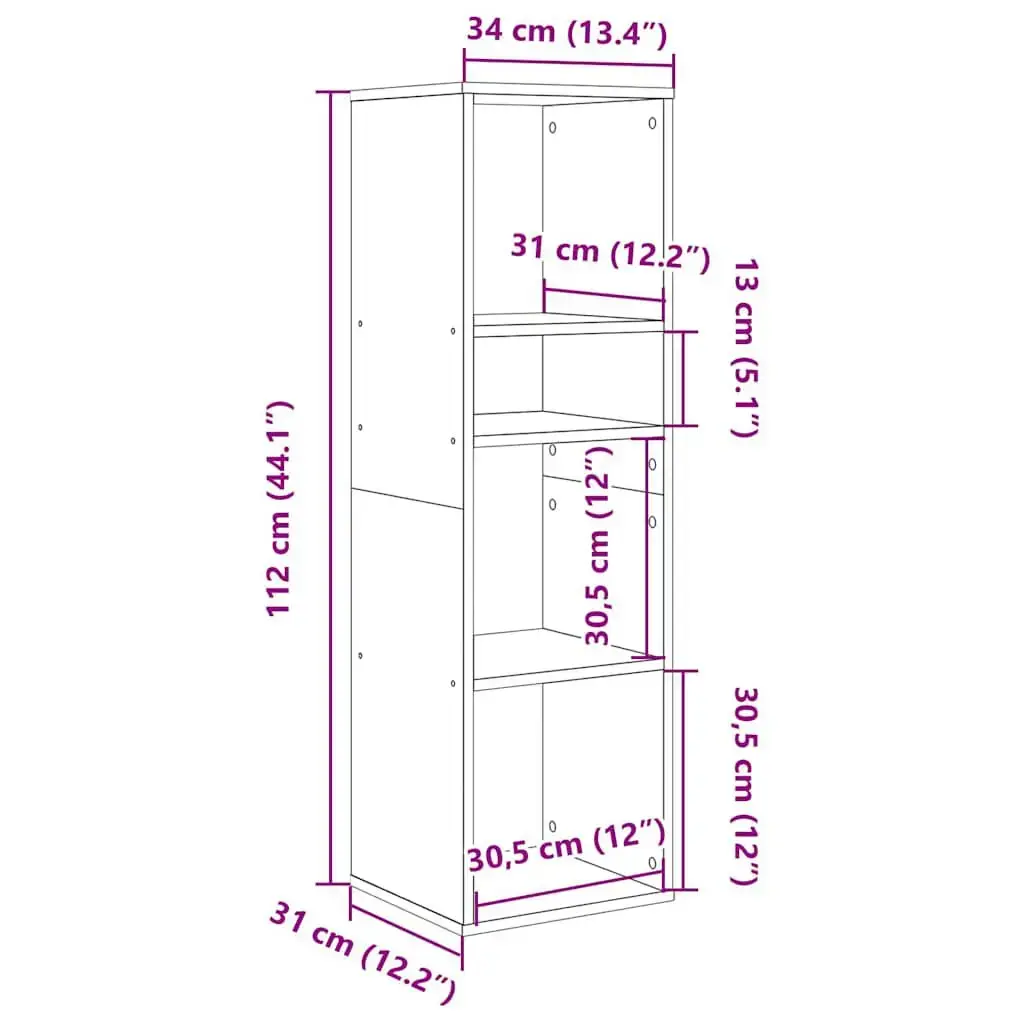 VidaXL 860283 living room bookcase 860283 Photo 9
