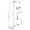 VidaXL 860283 living room bookcase 860283 Photo 9
