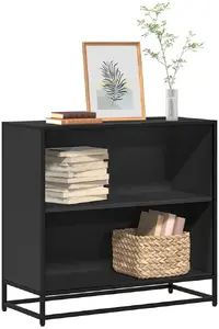 Книжный стеллаж VidaXL модель 849104 черный 80,5×35×76 см, напольная полка для хранения