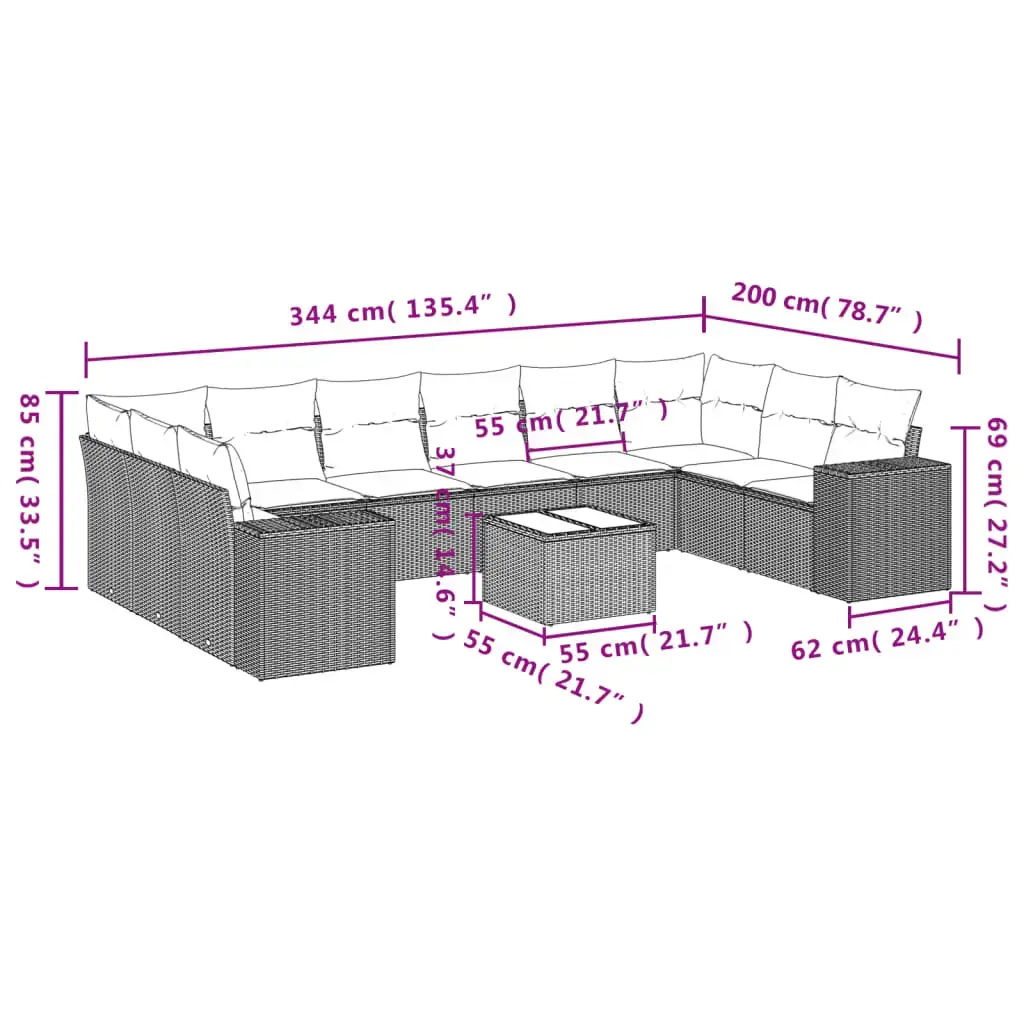VidaXL 3223072 outdoor furniture set 3223072 Photo 8