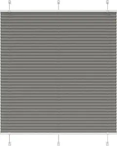 Плиссированная штора VidaXL 115x150 см, антрацит, ширина ткани