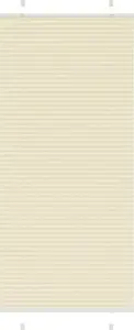 Pleated Roller Blind VidaXL 85x200 cm fabric width 84.4 cm, cream