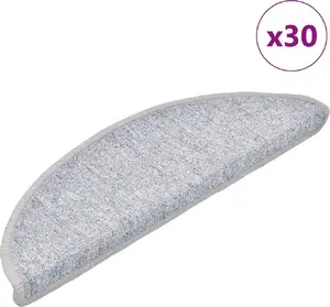 Накладки для ступеней VidaXL 30 шт светло-серые 56×17×3 см противоскользящие