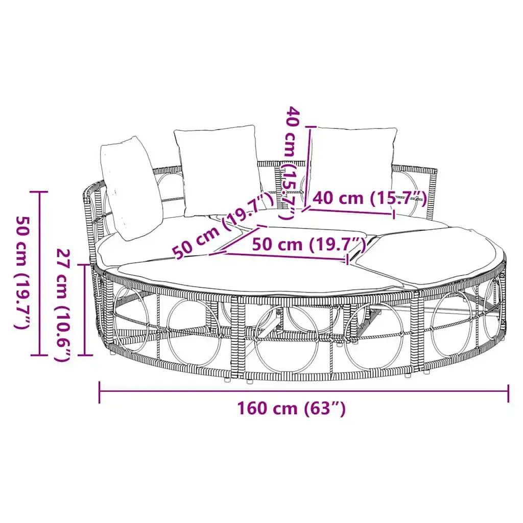 VidaXL 4108236 outdoor bed 4108236 Photo 11