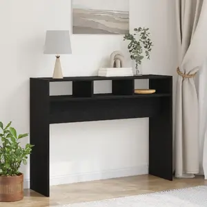Консоль VidaXL модель 862660, дерево с отделкой чёрный дуб, 105 x 30 x 80 см