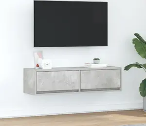 ТВ-шкаф VidaXL модель 861529 бетонно-серый, инженерная древесина, 100 x 31 x 25.5 см