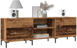 ТВ-тумба VidaXL модель 857328, эффект состаренной древесины, 150 x 30 x 50 см, древеснополимерный материал