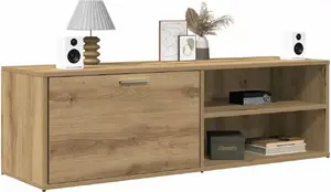 Тумба под ТВ VidaXL модель 855973, отделка дуб artisan, 120 x 34 x 37 см