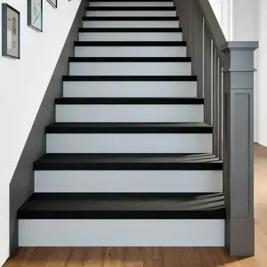 Stair treads VidaXL oak solid wood 100x25x2 cm set of 12 brown