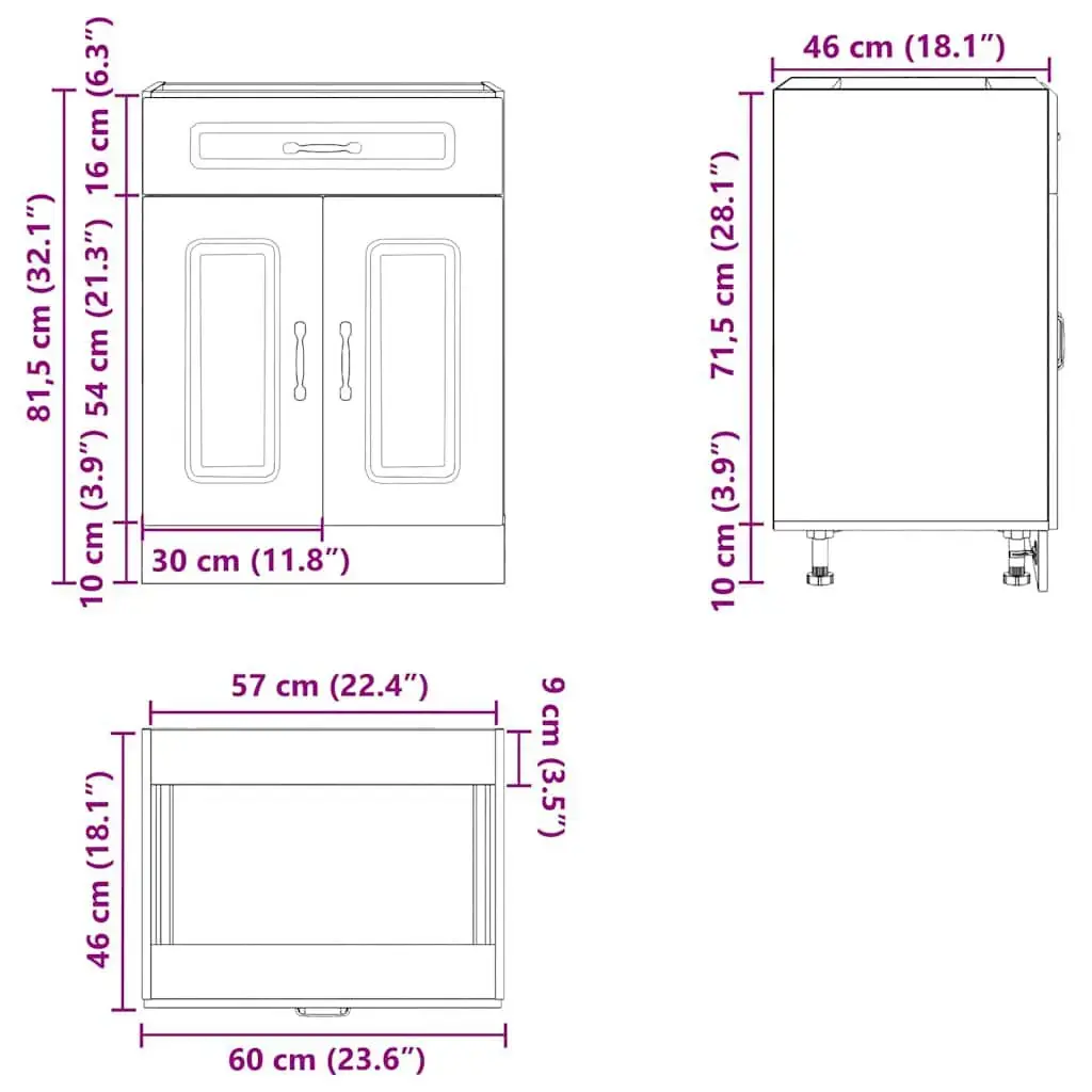 VidaXL 853494 kitchen/dining storage cabinet 853494 Photo 11