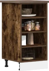 Skapis VidaXL modelis 854206, dūmakainā ozola apdare, 40 x 44,5 x 81,5 cm