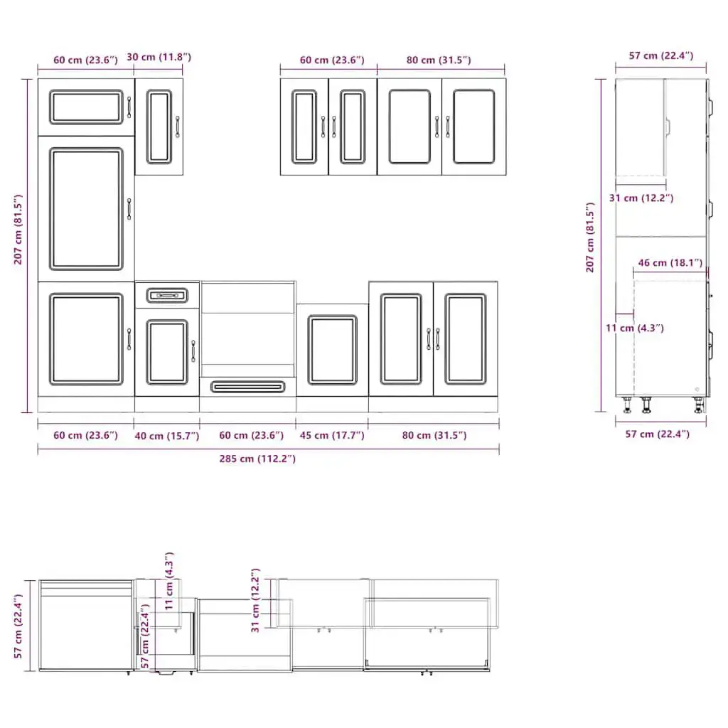 VidaXL 3314791 kitchen/dining storage cabinet 3314791 Photo 8