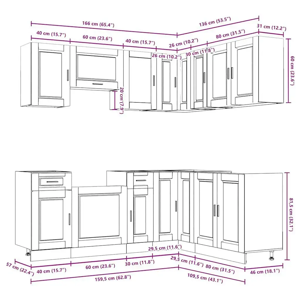 VidaXL 3314965 kitchen/dining storage cabinet 3314965 Photo 8