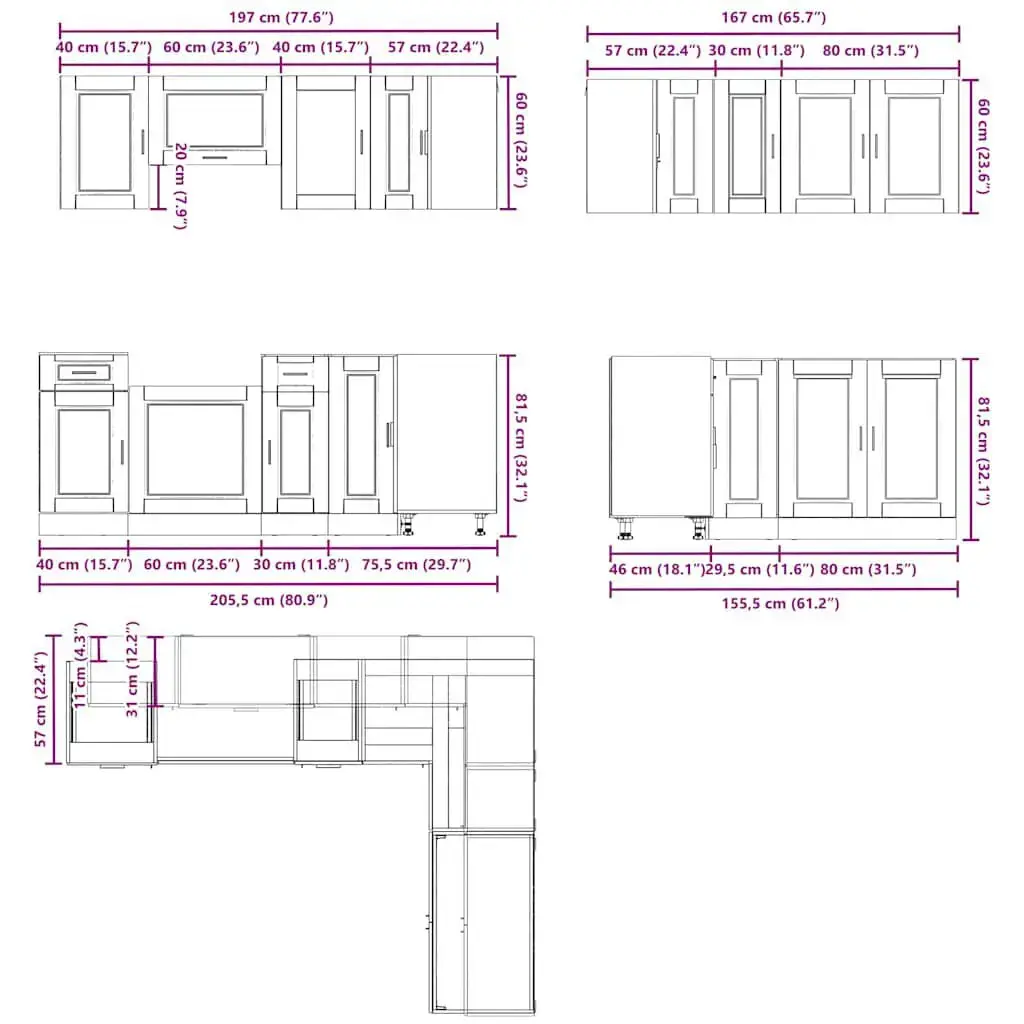 VidaXL 3314965 kitchen/dining storage cabinet 3314965 Photo 9
