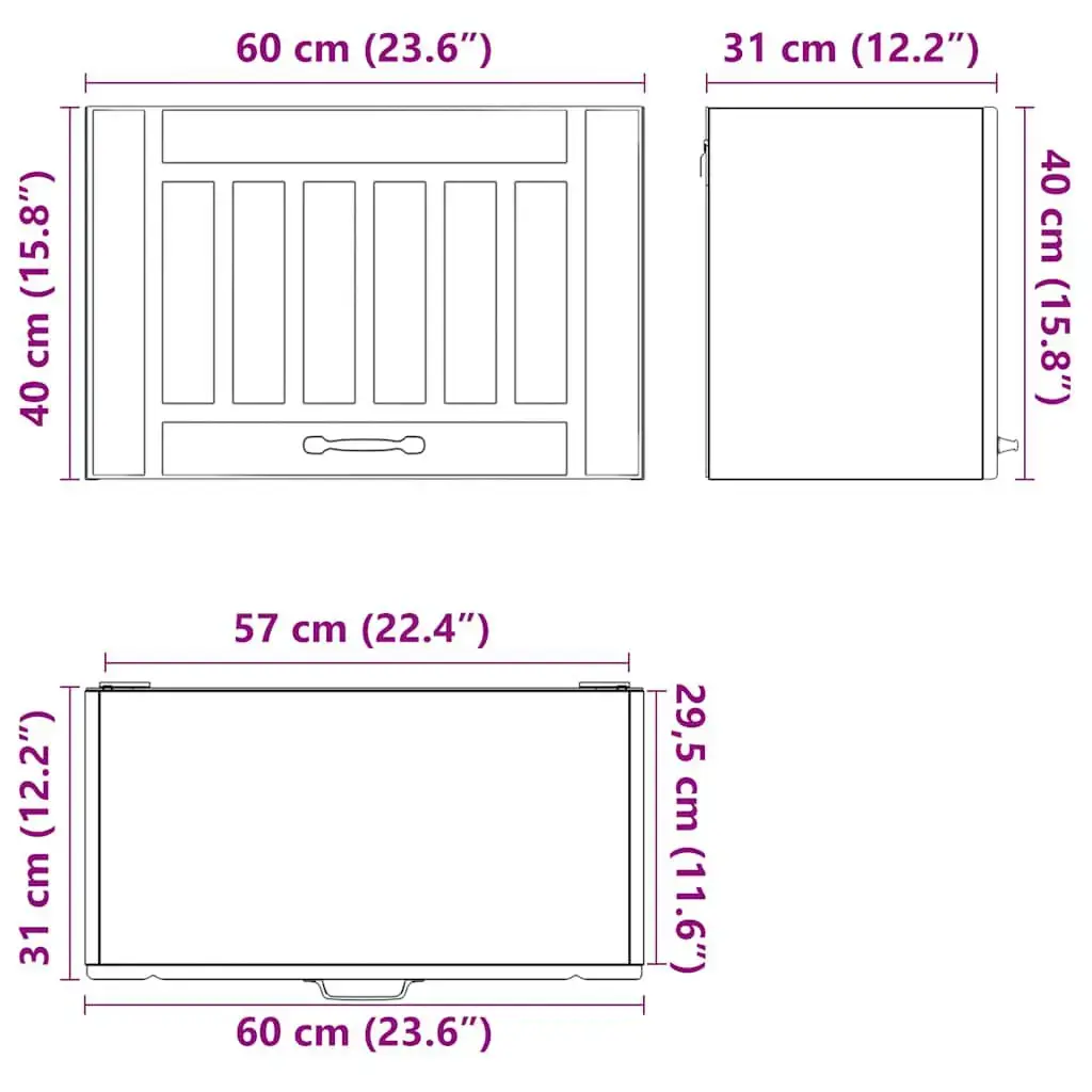 VidaXL 853844 kitchen/dining storage cabinet 853844 Photo 11