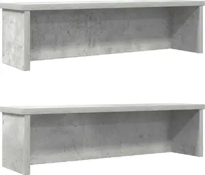 Складные кухонные полки VidaXL модель 860506, бетонно-серые, 2 шт., 60×15×16 см
