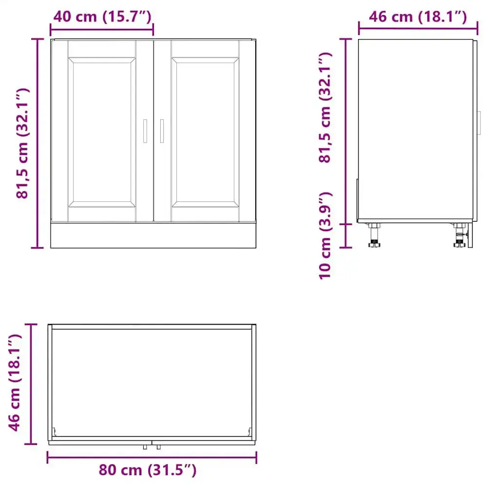 VidaXL 853930 kitchen/dining storage cabinet 853930 Photo 11